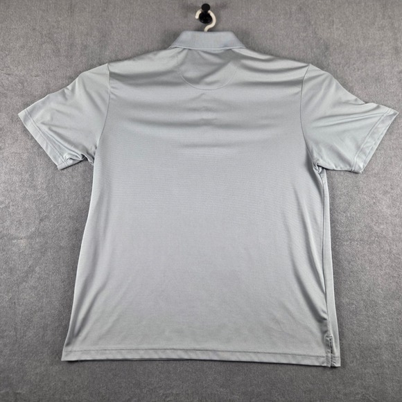 PGA Tour Mens XL Gray Short Sleeve Performance Golf Polo Shirt Textured Active - Picture 3 of 7